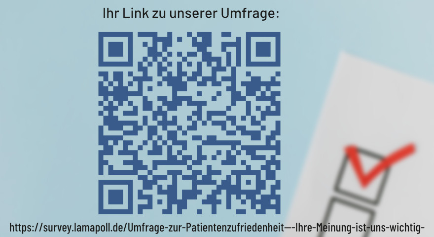 Thumbnail von Artikel: Unsere Praktikantin führt im Rahmen ihres Hochschulpraktikums im MVZ eine Patientenumfrage durch – denn Ihre Zufriedenheit liegt uns am Herzen.<br>